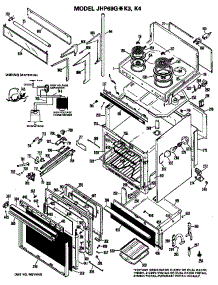 Wiring Material parts for Ge Electric Range JHP69G*K4 from AppliancePartsPros.com