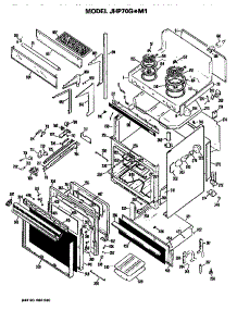 Body parts for Ge Range/Microwave Combo JHP70G*M1 from AppliancePartsPros.com
