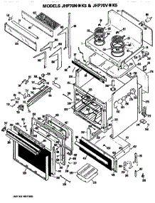 Body parts for Ge Range/Microwave Combo JHP70V*K5 from AppliancePartsPros.com