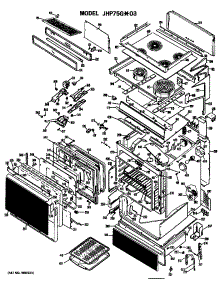 Range Assembly parts for Ge Microwave/Hood Combo JHP75G*03 from AppliancePartsPros.com
