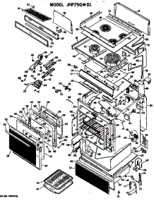 Range Assembly parts for Ge Electric Range JHP75G*D1 from AppliancePartsPros.com