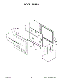 Door Parts parts for Jenn-Air Electric Range JIS1450DS3 from AppliancePartsPros.com