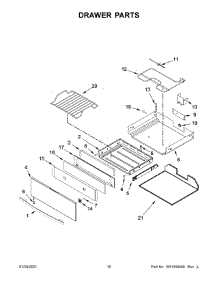 Drawer Parts parts for Jenn-Air Electric Range JIS1450DS3 from AppliancePartsPros.com