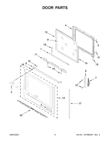 Door Parts parts for Jenn-Air Electric Range JIS1450ML0 from AppliancePartsPros.com