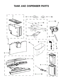 Tank And Dispenser Parts parts for Jenn-Air Coffee Maker JJB6424HL0 from AppliancePartsPros.com