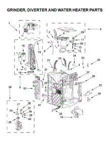 Grinder, Diverter And Water Heater Parts parts for Jenn-Air Coffee Maker JJB6424HL0 from AppliancePartsPros.com