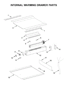 Internal Warming Drawer Parts parts for Jenn-Air Warming Drawer JJD3024HL0 from AppliancePartsPros.com