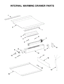 Internal Warming Drawer Parts parts for Jenn-Air Warming Drawer JJD3024HM0 from AppliancePartsPros.com