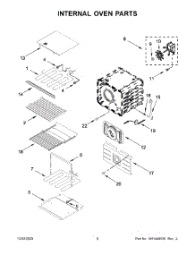 Internal Oven Parts parts for Jenn-Air Wall Oven/Microwave Combo JJW2427IM01 from AppliancePartsPros.com