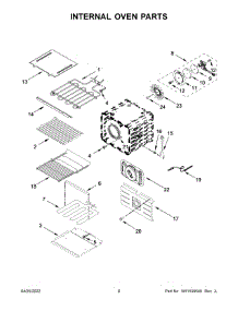 Internal Oven Parts parts for Jenn-Air Electric Wall Oven JJW2427LL00 from AppliancePartsPros.com