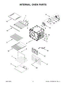 Internal Oven Parts parts for Jenn-Air Electric Wall Oven JJW2427LM01 from AppliancePartsPros.com
