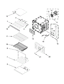 Internal Oven Parts parts for Jenn-Air Electric Wall Oven JJW2430DB01 from AppliancePartsPros.com