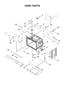 Oven Parts parts for Jenn-Air Electric Wall Oven JJW2430DP03 from AppliancePartsPros.com