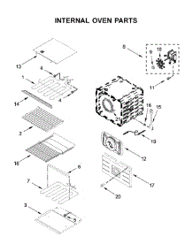 Internal Oven Parts parts for Jenn-Air Electric Wall Oven JJW2430IL00 from AppliancePartsPros.com