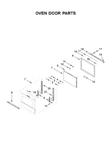 Oven Door Parts parts for Jenn-Air Electric Wall Oven JJW2430IM00 from AppliancePartsPros.com