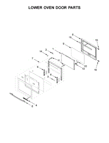 Lower Oven Door Parts parts for Jenn-Air Electric Wall Oven JJW2727DS02 from AppliancePartsPros.com