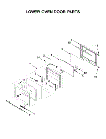 Lower Oven Door Parts parts for Jenn-Air Electric Wall Oven JJW2727DS03 from AppliancePartsPros.com