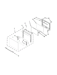 Upper Oven Door Parts parts for Jenn-Air Electric Wall Oven JJW2827DB01 from AppliancePartsPros.com