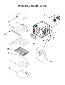 Internal Oven Parts parts for Jenn-Air Electric Wall Oven JJW2827DS03 from AppliancePartsPros.com