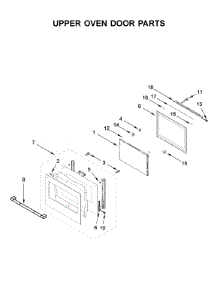Upper Oven Door Parts parts for Jenn-Air Electric Wall Oven JJW2827IL00 from AppliancePartsPros.com