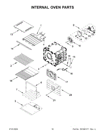 Internal Oven Parts parts for Jenn-Air Electric Wall Oven JJW2827LM01 from AppliancePartsPros.com