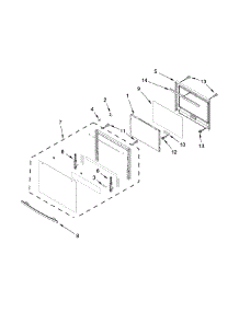 Upper Oven Door Parts parts for Jenn-Air Electric Wall Oven JJW2830DB01 from AppliancePartsPros.com