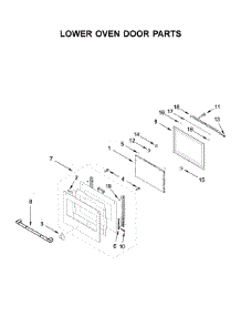 Lower Oven Door Parts parts for Jenn-Air Electric Wall Oven JJW2830IL00 from AppliancePartsPros.com