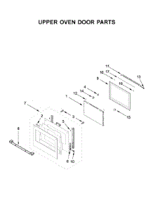 Upper Oven Door Parts parts for Jenn-Air Electric Wall Oven JJW2830IL01 from AppliancePartsPros.com