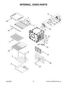 Internal Oven Parts parts for Jenn-Air Electric Wall Oven JJW2830LL01 from AppliancePartsPros.com