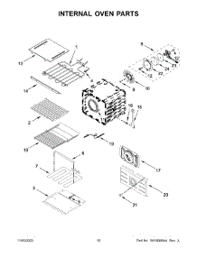Internal Oven Parts parts for Jenn-Air Electric Wall Oven JJW2830LM01 from AppliancePartsPros.com