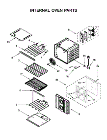 Internal Oven Parts parts for Jenn-Air Electric Wall Oven JJW3430DB03 from AppliancePartsPros.com