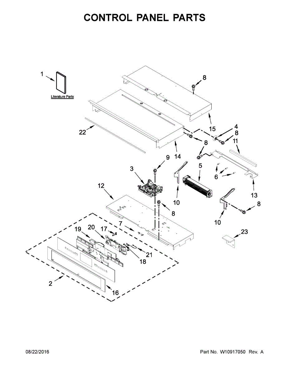 Parts for Jenn-Air JJW3830DS02: Control Panel Parts ...