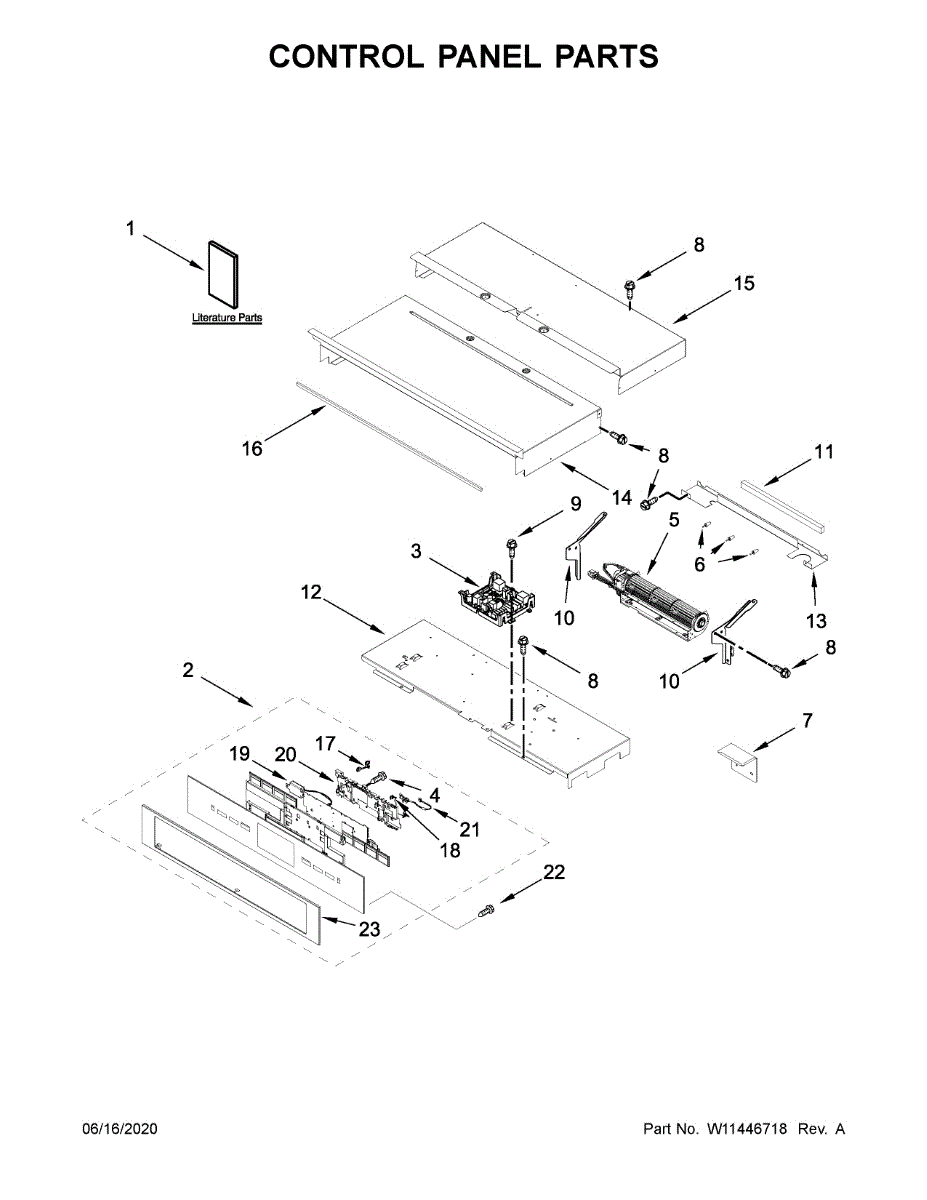 Parts for Jenn-Air JJW3830IL01: Control Panel Parts ...