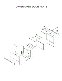Upper Oven Door Parts parts for Jenn-Air Electric Wall Oven JJW3830IM00 from AppliancePartsPros.com