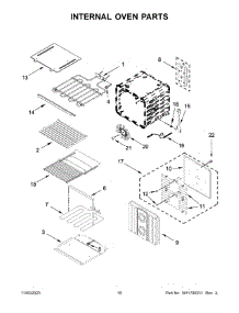 Internal Oven Parts parts for Jenn-Air Electric Wall Oven JJW3830LM01 from AppliancePartsPros.com