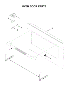 Oven Door Parts parts for Jenn-Air Electric Wall Oven JJW6024HL0 from AppliancePartsPros.com