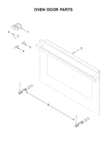 Oven Door Parts parts for Jenn-Air Electric Wall Oven JJW6024HM0 from AppliancePartsPros.com