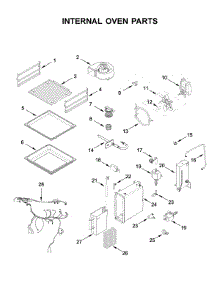 Internal Oven Parts parts for Jenn-Air Electric Wall Oven JJW6024HM0 from AppliancePartsPros.com