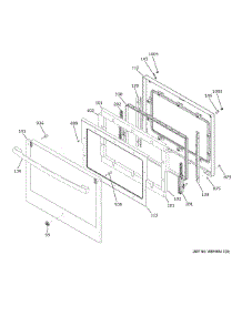 Lower Door parts for Ge Electric Wall Oven JKD5000DN2BB from AppliancePartsPros.com