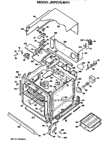Lower Oven parts for Ge Electric Range JKP07G*H1 from AppliancePartsPros.com