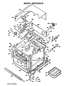 Main Body parts for Ge Electric Wall Oven JKP07G*J3 from AppliancePartsPros.com