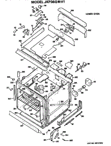 Lower Oven parts for Ge Range/Microwave Combo JKP36G*H1 from AppliancePartsPros.com