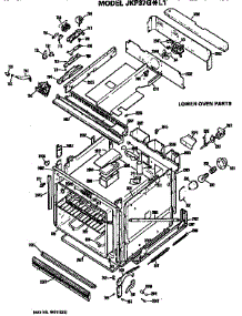 Lower Oven parts for Ge Electric Wall Oven JKP37G0L1WG from AppliancePartsPros.com