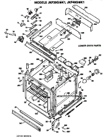 Lower Oven parts for Ge Electric Wall Oven JKP40G*K1 from AppliancePartsPros.com