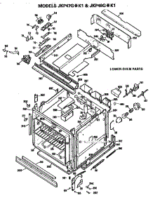 Lower Oven parts for Ge Electric Wall Oven JKP47G*K1 from AppliancePartsPros.com