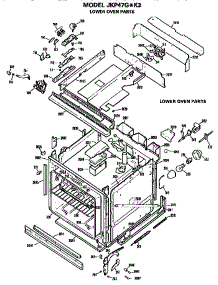 Lower Oven parts for Ge Electric Wall Oven JKP47G*K3 from AppliancePartsPros.com