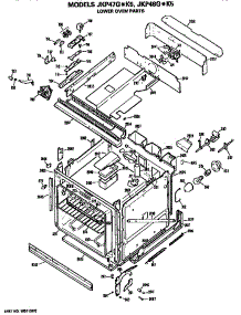 Upper Oven parts for Ge Electric Wall Oven JKP47G*K5 from AppliancePartsPros.com