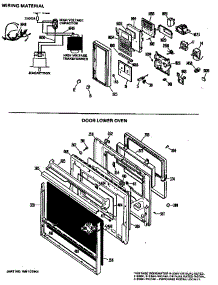 Wiring Material parts for Ge Wall Oven/Microwave Combo JKP62G*K1 from AppliancePartsPros.com