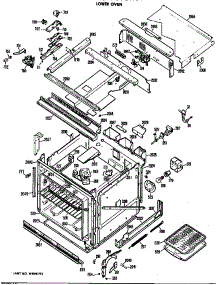 Lower Oven parts for Ge Wall Oven/Microwave Combo JKP66G*01 from AppliancePartsPros.com
