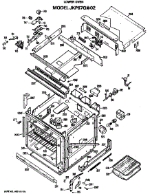 Lower Oven parts for Ge Wall Oven/Microwave Combo JKP67G*02 from AppliancePartsPros.com